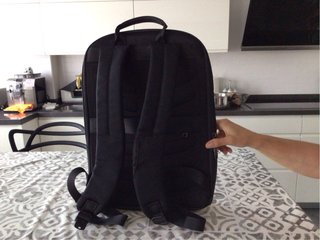 Mochila portátil negra 43x28x8cm