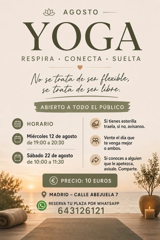 Clase de yoga + Haz amigos