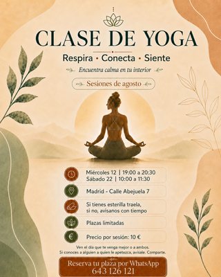 Clase de yoga + Haz amigos