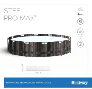Piscina redonda Bestway Steel Pro MAX 366x100 cm