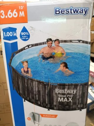 Piscina redonda Bestway Steel Pro MAX 366x100 cm