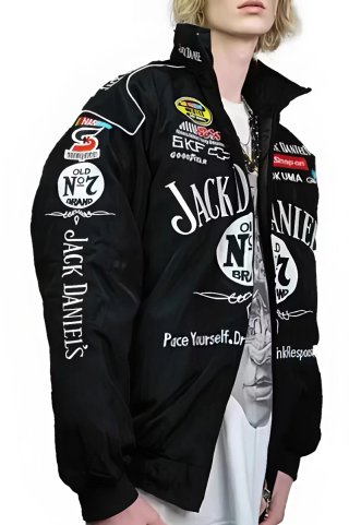 Chaqueta Bomber Jack Daniel's Negra