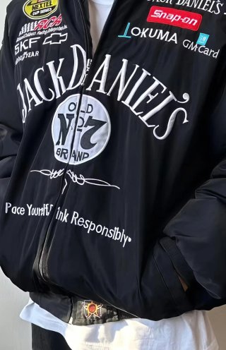 Chaqueta Bomber Jack Daniel's Negra