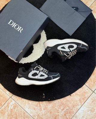Scarpe Dior B30 Nere e Bianche Tg 43