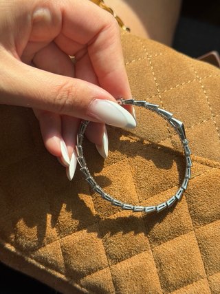 Bracciale serpente in argento