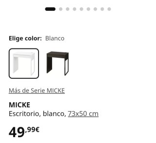Mesa y Silla Infantil Blanca