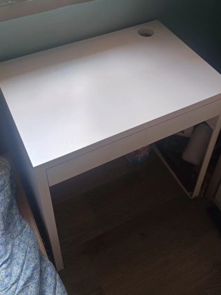 Mesa y Silla Infantil Blanca