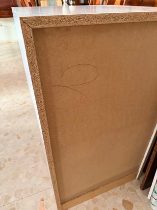 Cajonera blanca para armario