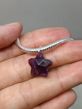 Pulsera Plata 925 Estrella Amatista