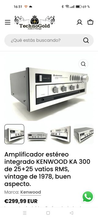 Amplificador Kenwood KA-300 Hifi Vintage