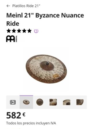 Meinl Byzance Ride 21