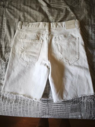 Bermudas blancas Bershka, Talla 36