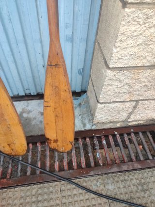 2 Remos de madera para barca