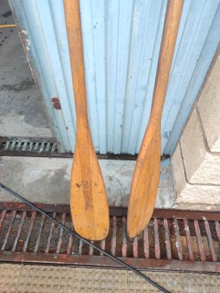 2 Remos de madera para barca