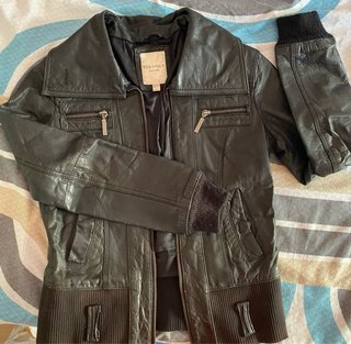 Chaqueta de cuero Bershka Talla S