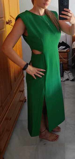Vestido midi verde Kiabi