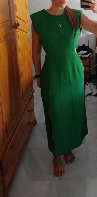 Vestido midi verde Kiabi