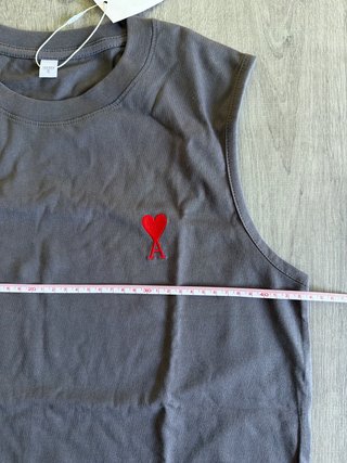 Camiseta sin mangas AMI Paris Talla S