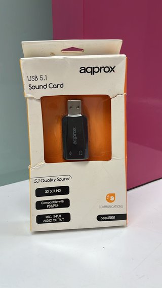 Informática Tarjeta de sonido aprox usb 5.1 sin uso