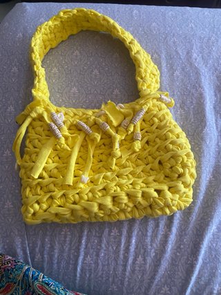 Bolso crochet trapillo hecho a mano