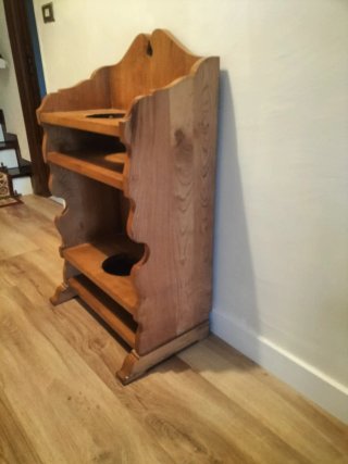Macetero de madera rústico