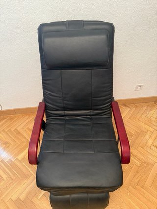 Sillón Masaje Cuero Negro
