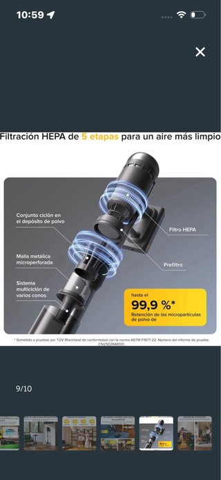 Roborock H60 Ultra Aspirador sin Cable