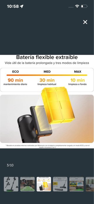 Roborock H60 Ultra Aspirador sin Cable