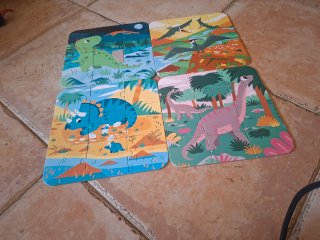 Maletín Puzle Dinosaurios Janod +3 Años