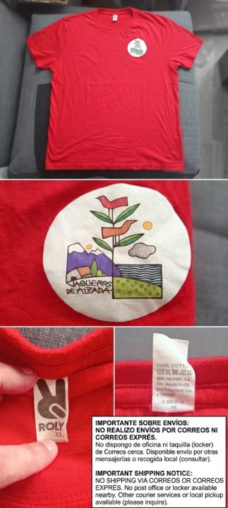 Camiseta Vaqueros de Alzada XL Roja