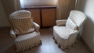 2 Descalzadoras y Cortina Estampada