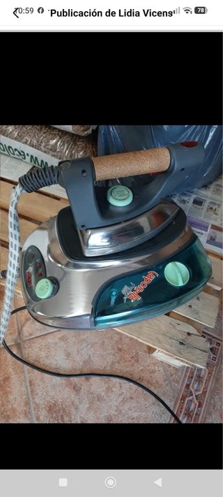Plancha de vapor Vaporetto casi nueva