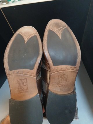 Zapatos Old Signature Talla 41 Piel Marrón