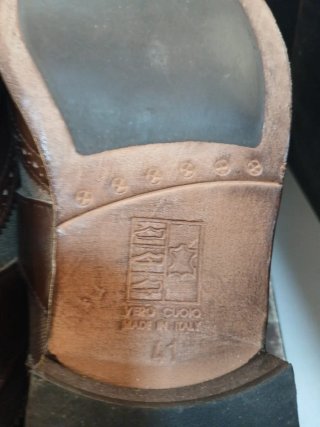 Zapatos Old Signature Talla 41 Piel Marrón