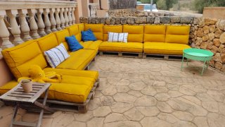Conjunto Sofá Exterior Palets