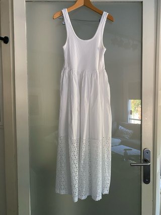 Vestido blanco Zara tirantes