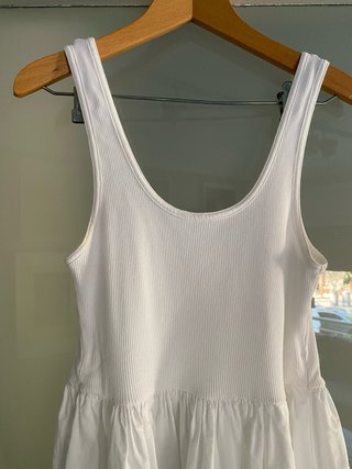 Vestido blanco Zara tirantes