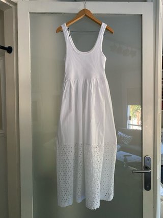Vestido blanco Zara tirantes