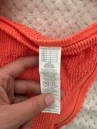 Bikini Calzedonia Naranja Texturizado Talla 2