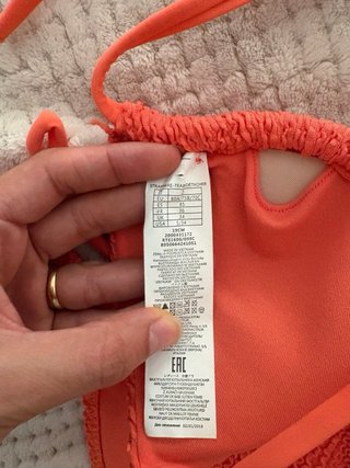 Bikini Calzedonia Naranja Texturizado Talla 2