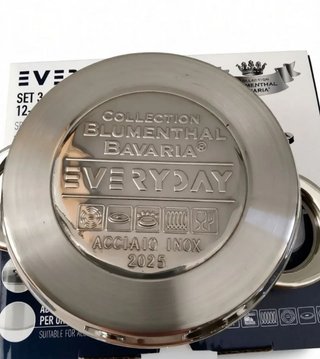 Set di 3 Casseruole Everyday in acciaio inox 18/10