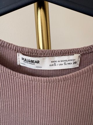 Top marrón Pull&Bear Talla S