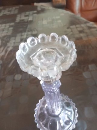 Candelabro de cristal antiguo
