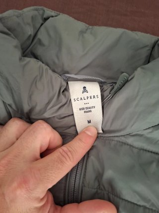 Chaleco acolchado Scalpers gris