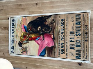 Cartel de Toros Original Valencia 1968