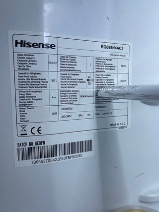 Nevera Hisense Inverter para repuestos