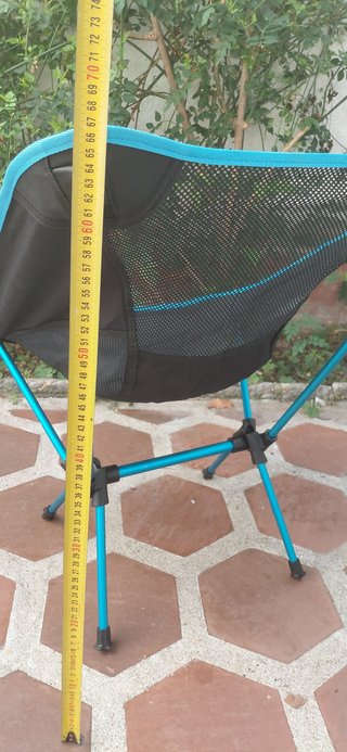 Silla Camping Niño Azul y Negra