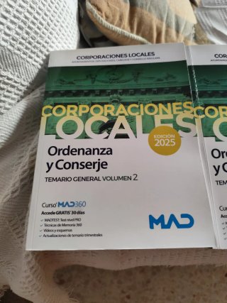 Libros para oposicion de ordenanza y conserje