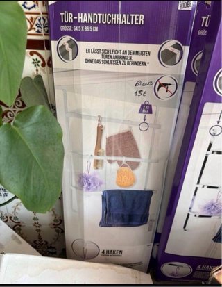 Colgador de toallas para puerta