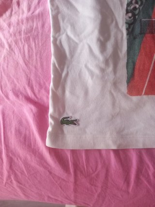 Camiseta Lacoste Roland Garros Niño 50 largo, 50 a